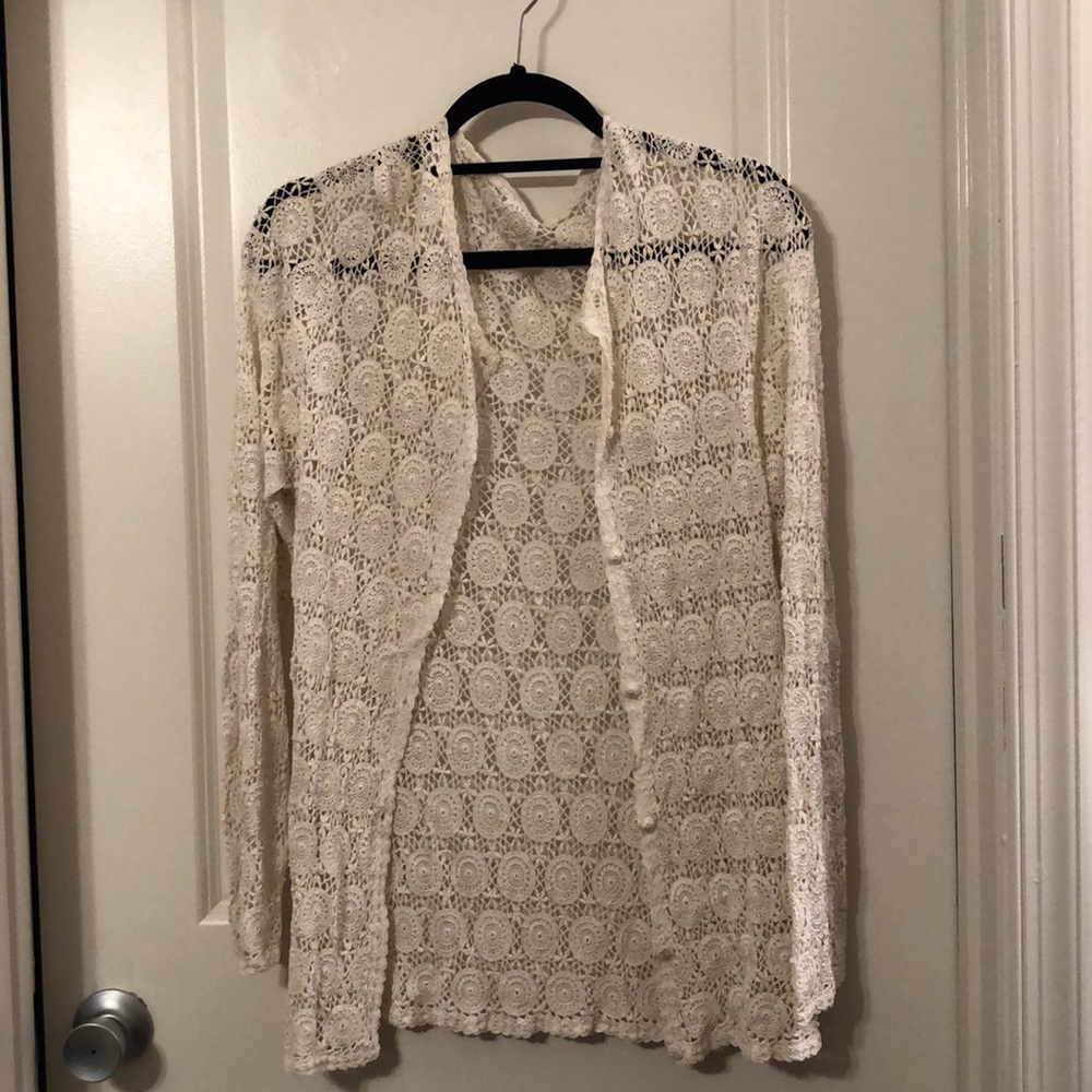 Crochet beach coverup